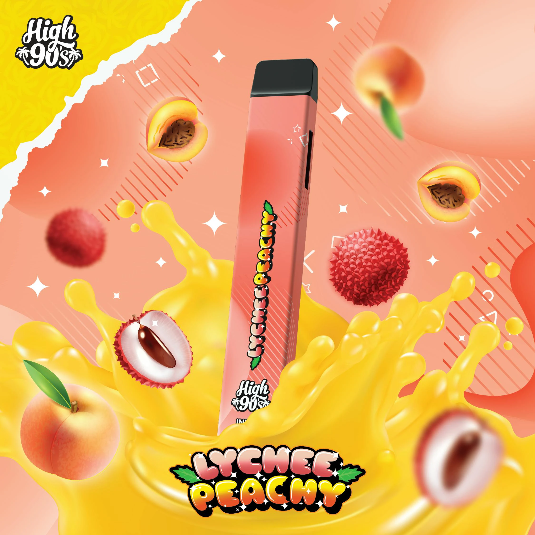 HIGH 90s - Lychee Peachy - 1g Disposable (High 90's) Main Image