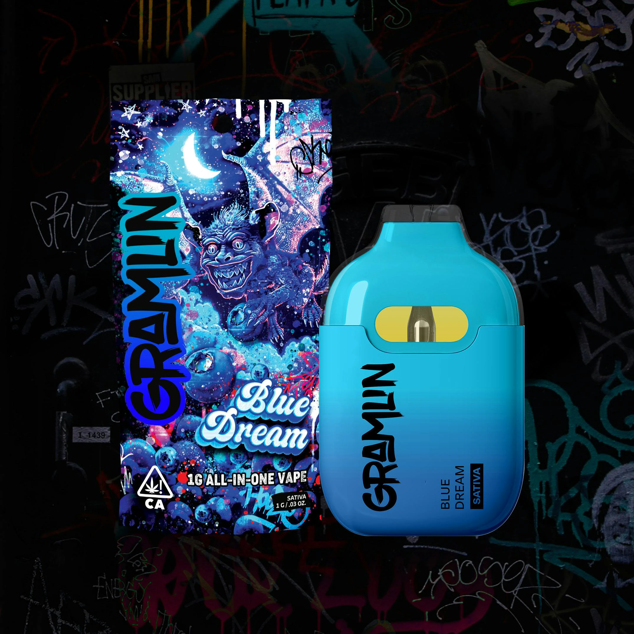 Gramlin - 1g Gramlin All-In-One Vape - Blue Dream 88% Main Image