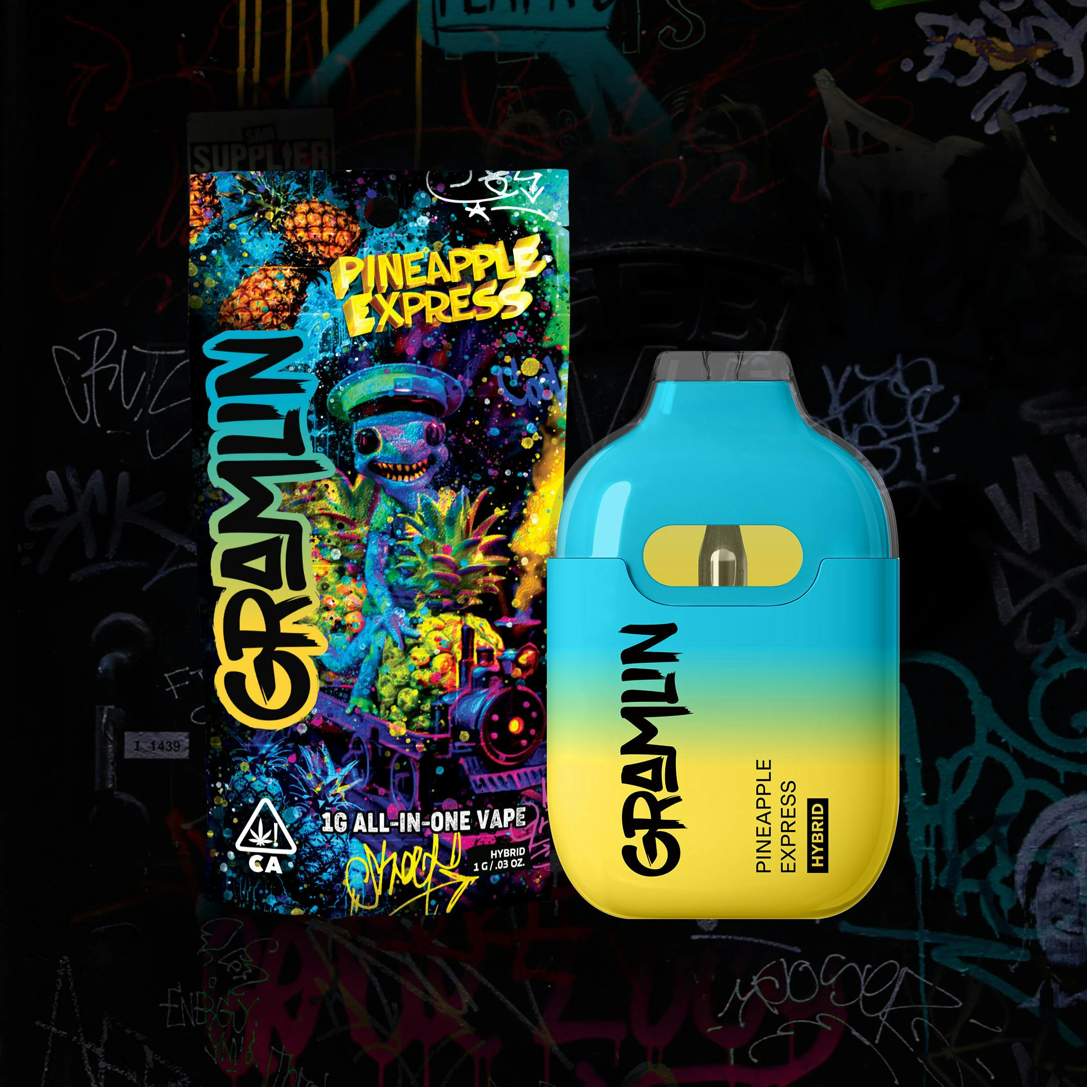 Gramlin - 1g Gramlin All-In-One Vape - Pineapple Express 88% Main Image