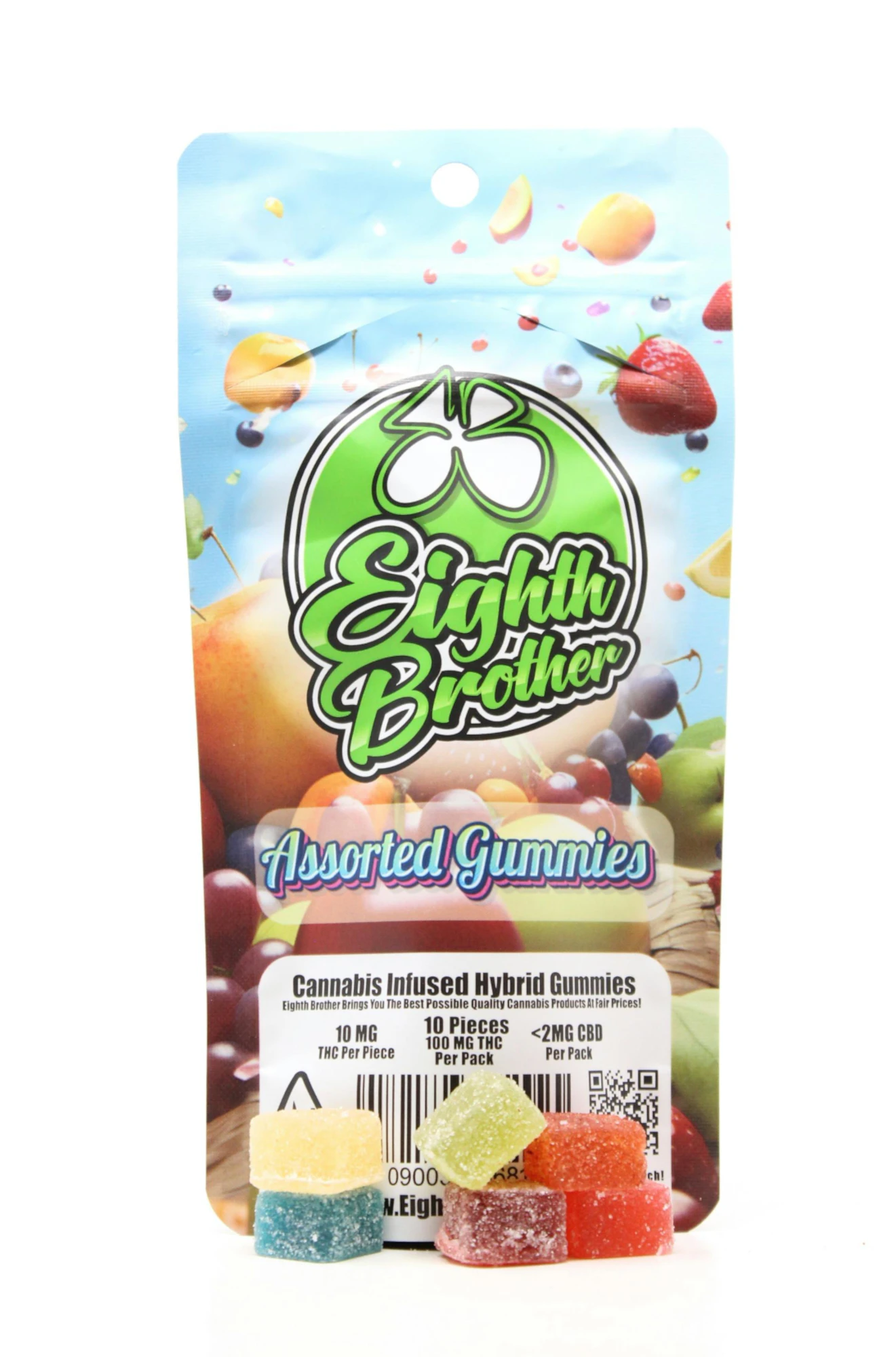 Eighth Brother - Eighth Brother's - 10pc. 100mg THC - Assorted Flavors (Hybrid) Main Image