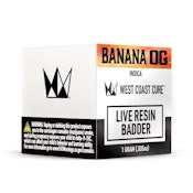 Banana OG- WCC 1g Live Resin Badder