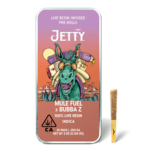 JETTY - JETTY | MULE FUEL X BUBBA Z - 10PK INFUSED | PREROLL | 3.5G