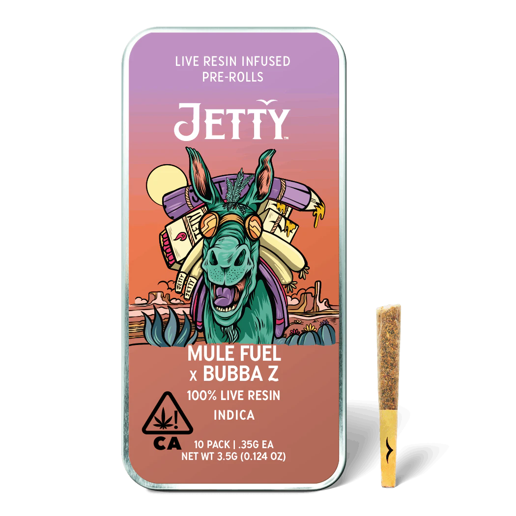 JETTY - JETTY | MULE FUEL X BUBBA Z - 10PK INFUSED | PREROLL | 3.5G Main Image