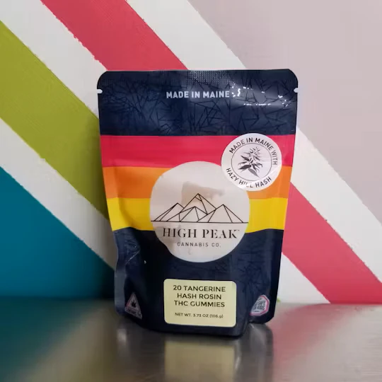 High Peak Edibles, LLC - High Peak Edibles | Tangerine Hash Rosin Gummies | 200mg Main Image