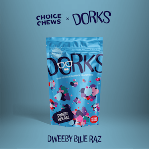 Choice Chews - Dorks - Dweeby Blue Raz - 200mg