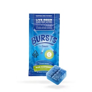 SAUCE ESSENTIALS - Sauce Bursts Blue Raspberry 100mg Edibles