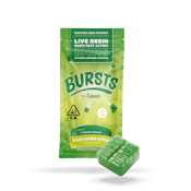 Sauce BURSTS Sour Green Apple (Indica) - 100MG Live Resin Infused Edibles