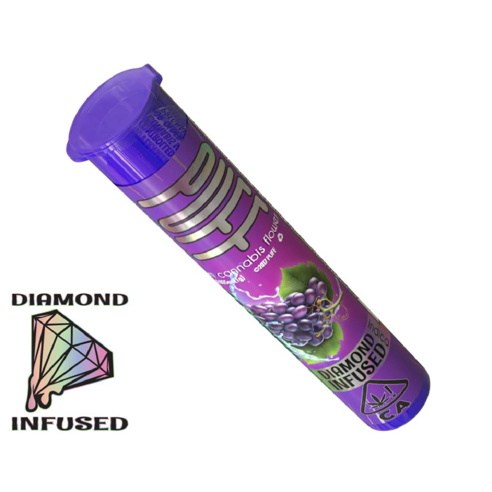 PUFF - PUFF - Diamond Infused Pre Roll - 1g - Indica - Grapeness Main Image