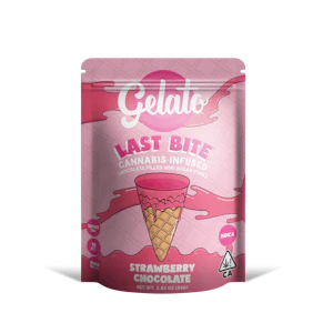 Gelato | Strawberry Chocolate | Mini Sugar Cones | 100mg