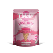 Gelato | Strawberry Chocolate | Mini Sugar Cones | 100mg ​