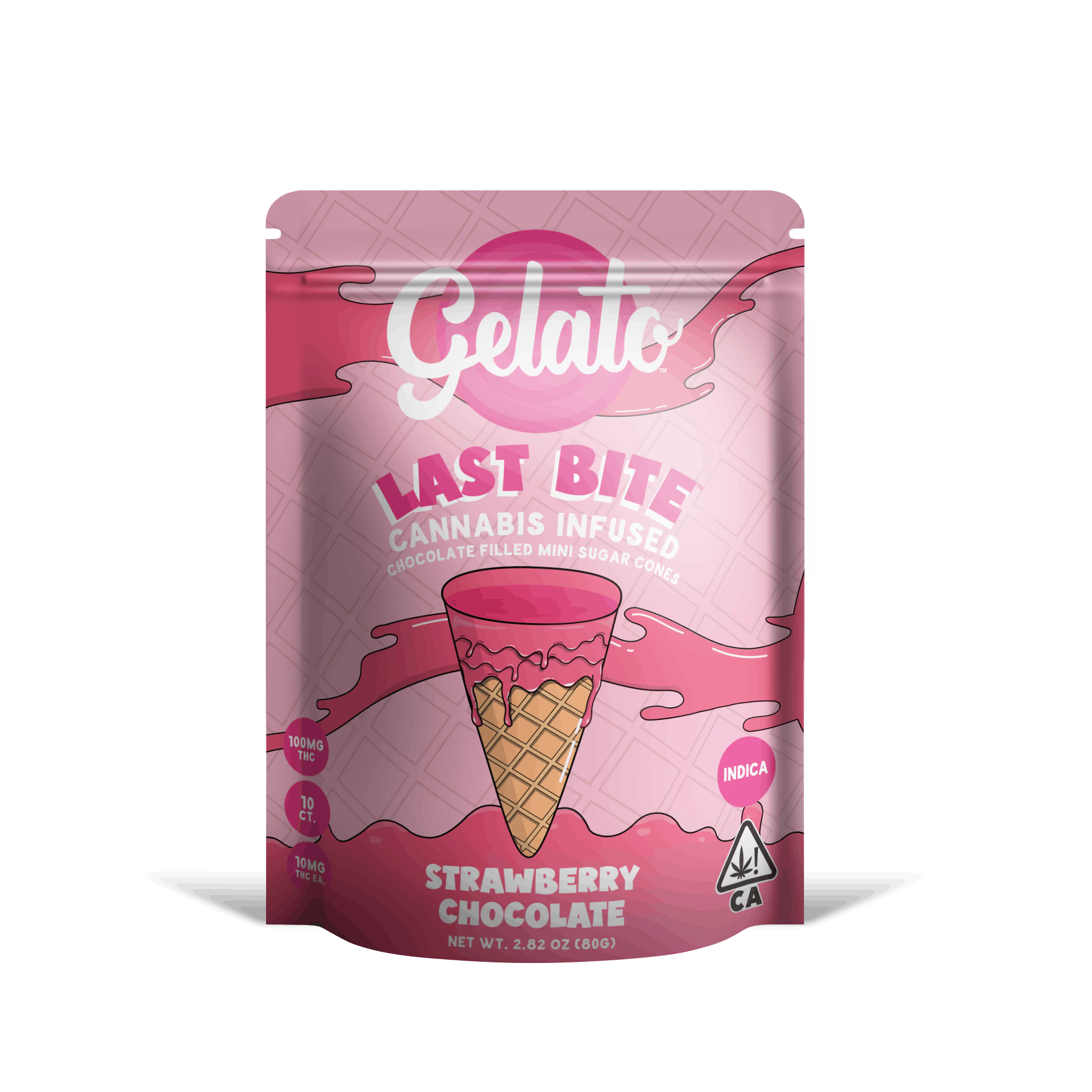Gelato - Gelato - Last Bites Strawberry White Chocolate Mini Cones 200mg Main Image