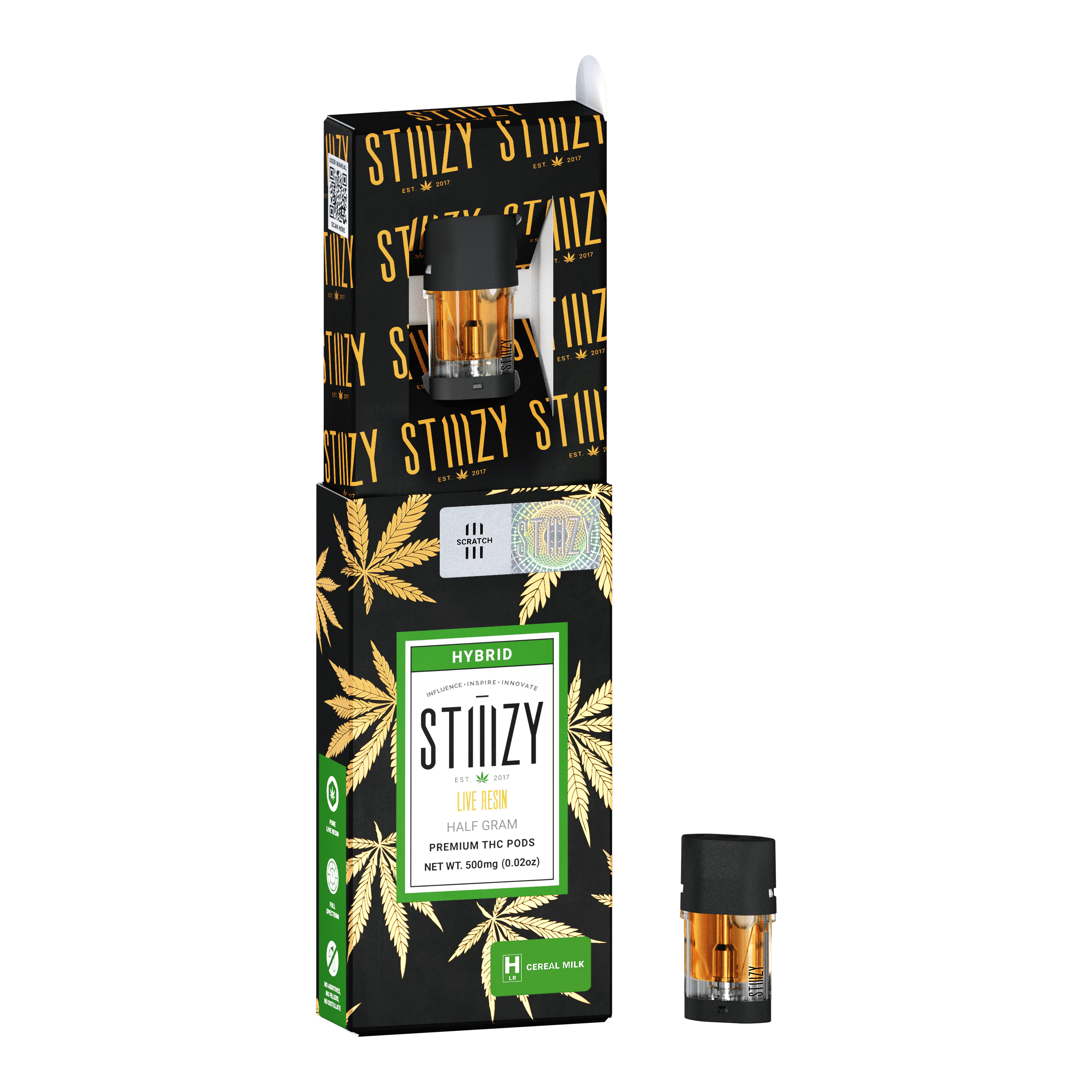 STIIIZY - CEREAL MILK .5G Live Resin Pod Main Image