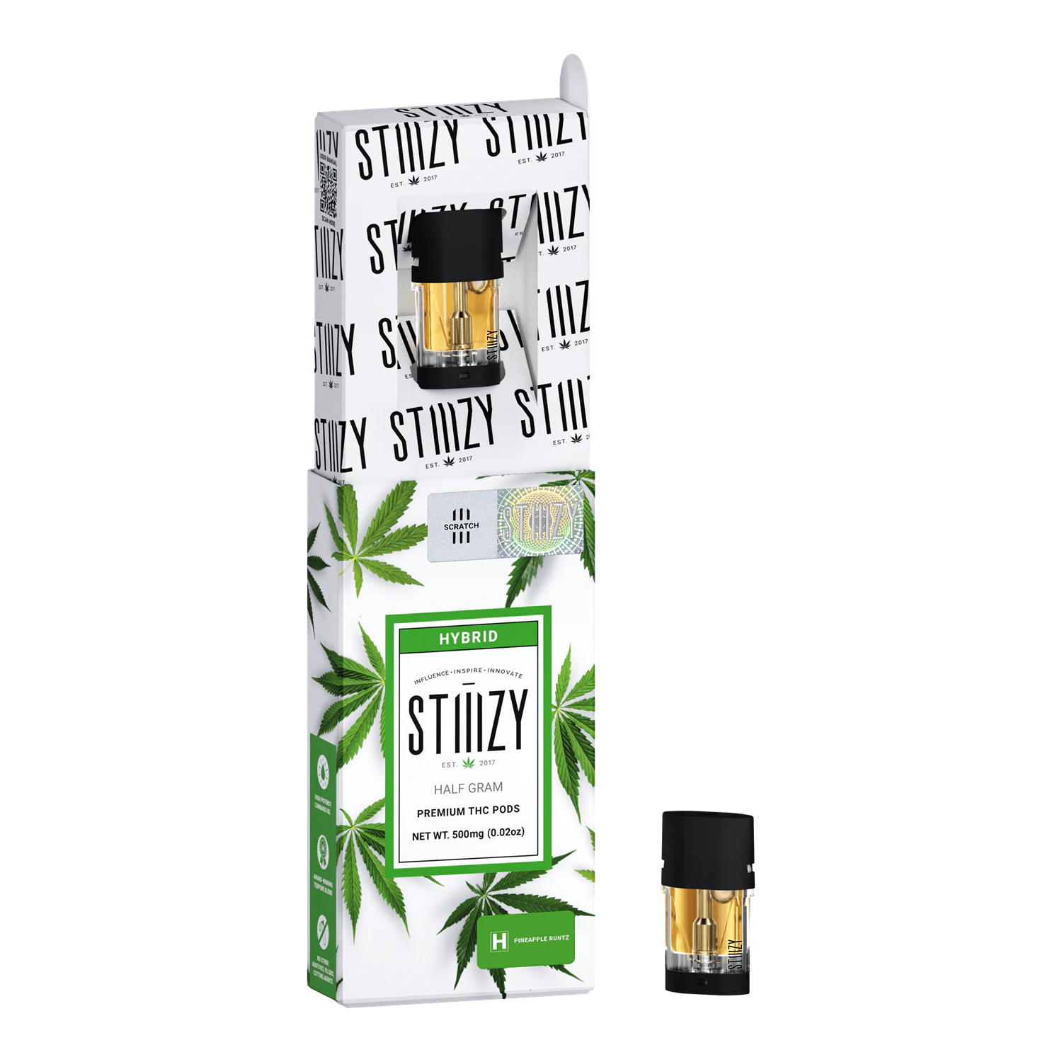 STIIIZY - STIIIZY | PINEAPPLE RUNTZ - POD | CARTRIDGE | .5G Main Image