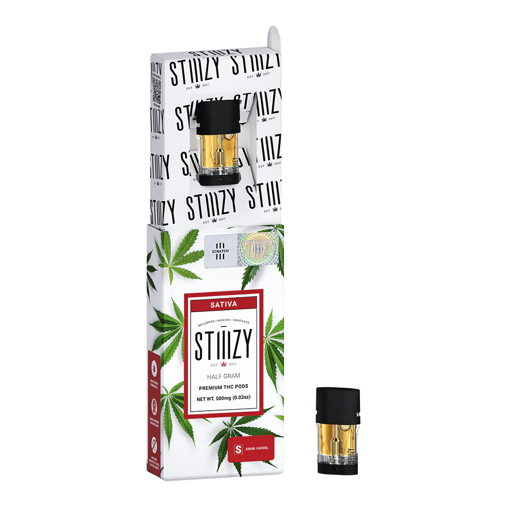 STIIIZY - Vape Cartridge - SOUR DIESEL .5G Original THC Pod - STIIIZY Main Image