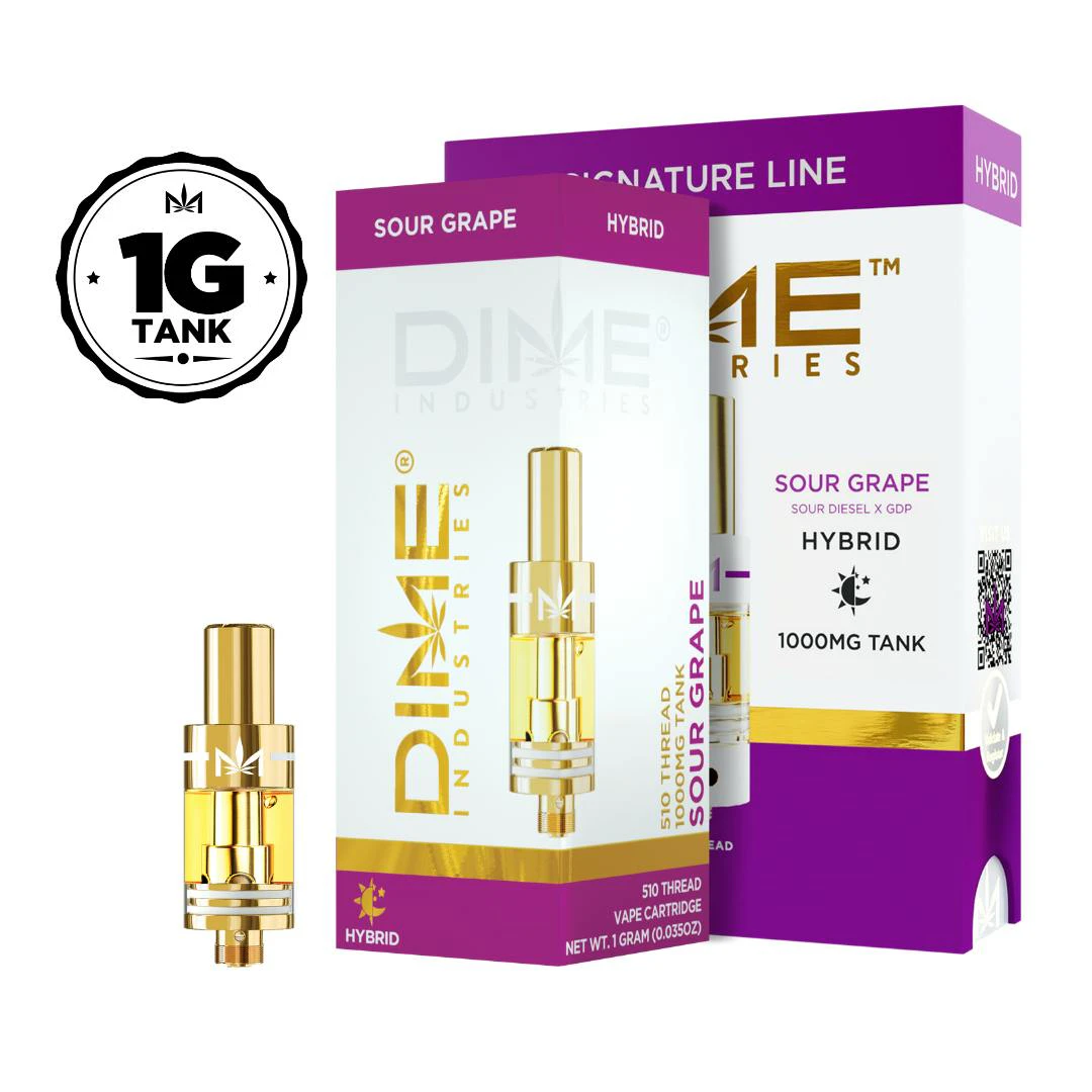 Dime Industries - Dime Industries Sour Grape 1000mg Tank Main Image