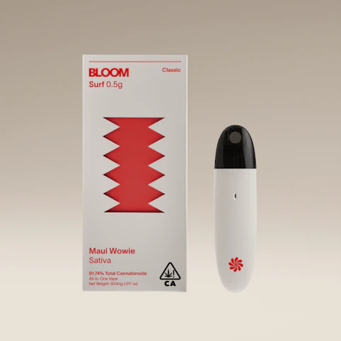 BLOOM - Maui Wowie -Sativa- 84.34% THC Classic Surf AIO (Vaporizer) 0.5g | Bloom      -uuu5 back