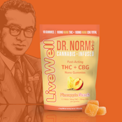 Dr. Norm's - Pineapple Peach - Livewell Gummies - 100MG