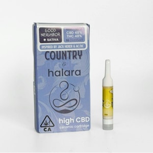 HALARA - HALARA | GOOD NEIGHBOR 1:1 THC/CBD - 510 THREAD | CARTRIDGE | 1G