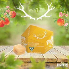 WYLD Gummies Peach 2:1 CBD:THC 100mg