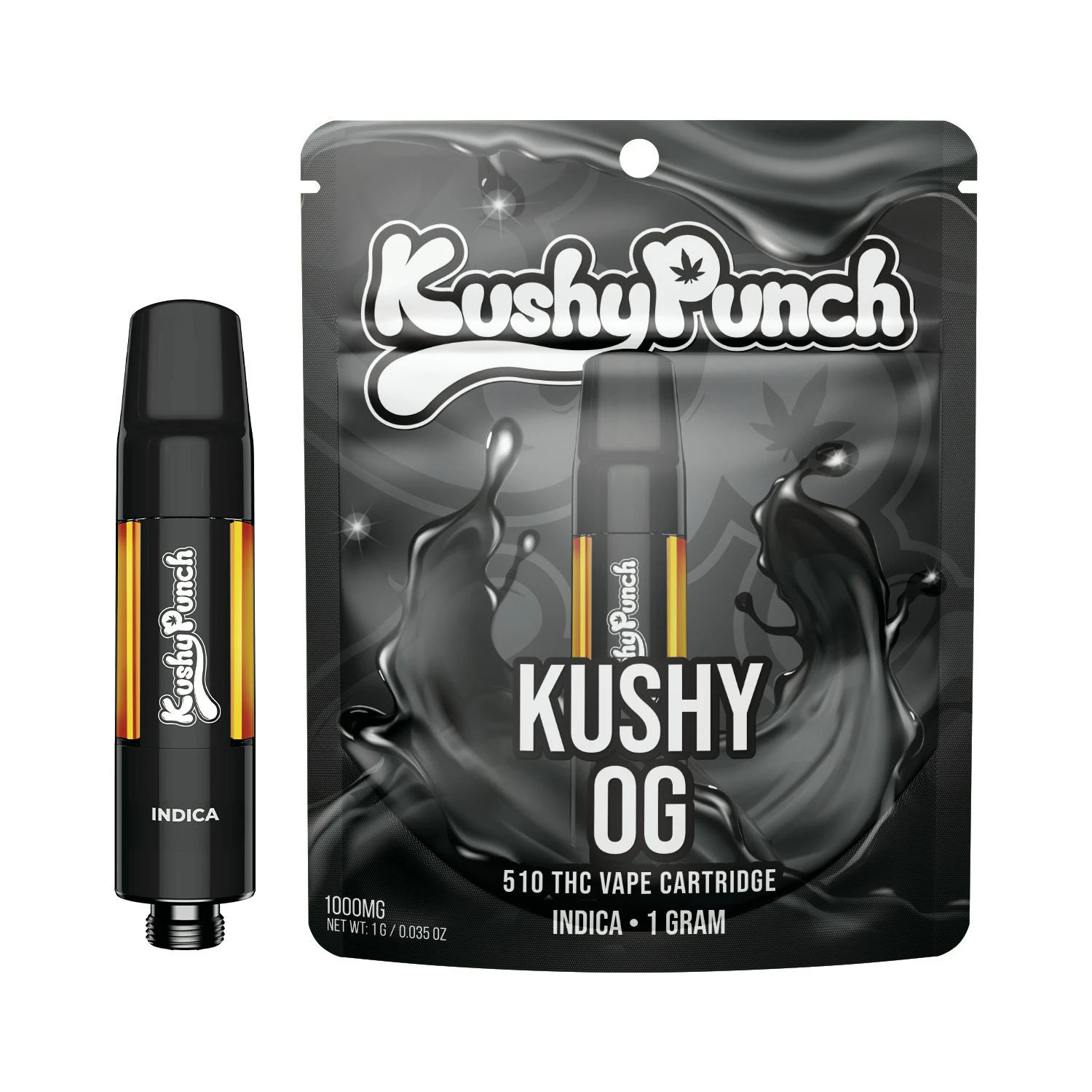 Kushy Punch - 1G Kushy Punch 510 Vape Cart - Kushy OG (Strain Series) Main Image