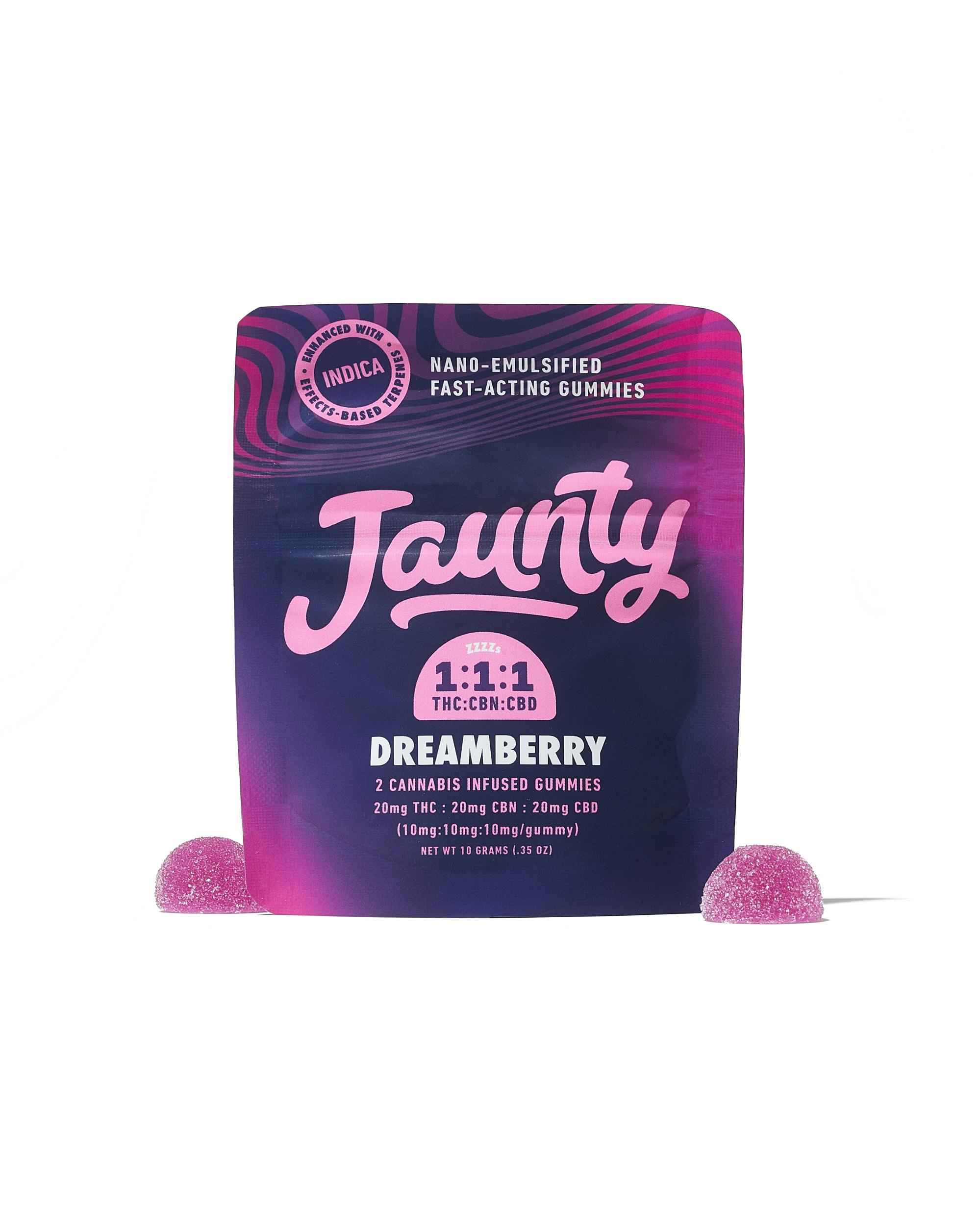 Dreamberry -Indica- | 1:1:1 | THC:CBD:CBN |20mg | Jaunty 2pk  -e5