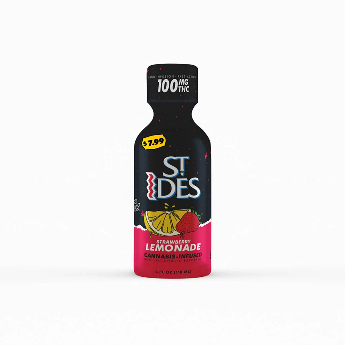 ST IDES - [St. Ides] THC Shot - 100mg - Strawberry Lemonade (H) Main Image