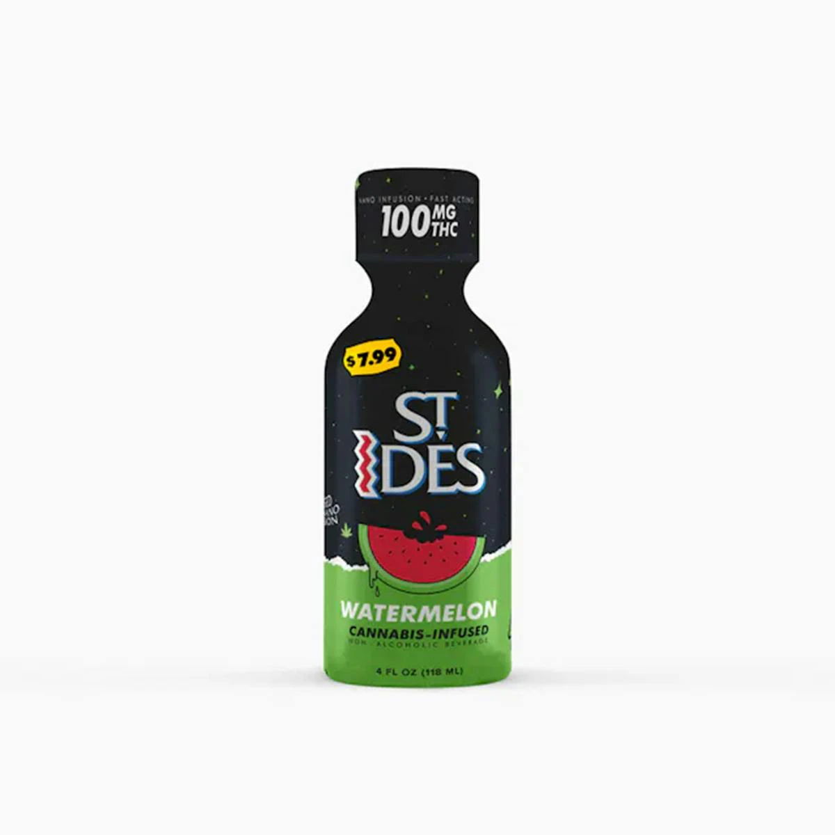 ST IDES - Watermelon - 100mg THC/ 20mg CBC Shot (St. Ides) Main Image