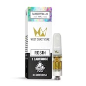 WCC - Rainbow Beltz -  .5g Live Rosin Cartridge