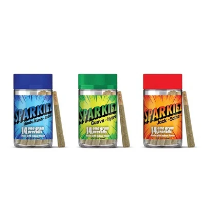 Sparkiez - Sparkiez Bubba Kush 1g Pre-Roll 14 Pack Indica Main Image