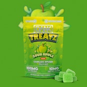 DANK TREATZ - Edibles - SOUR APPLE - 100mg