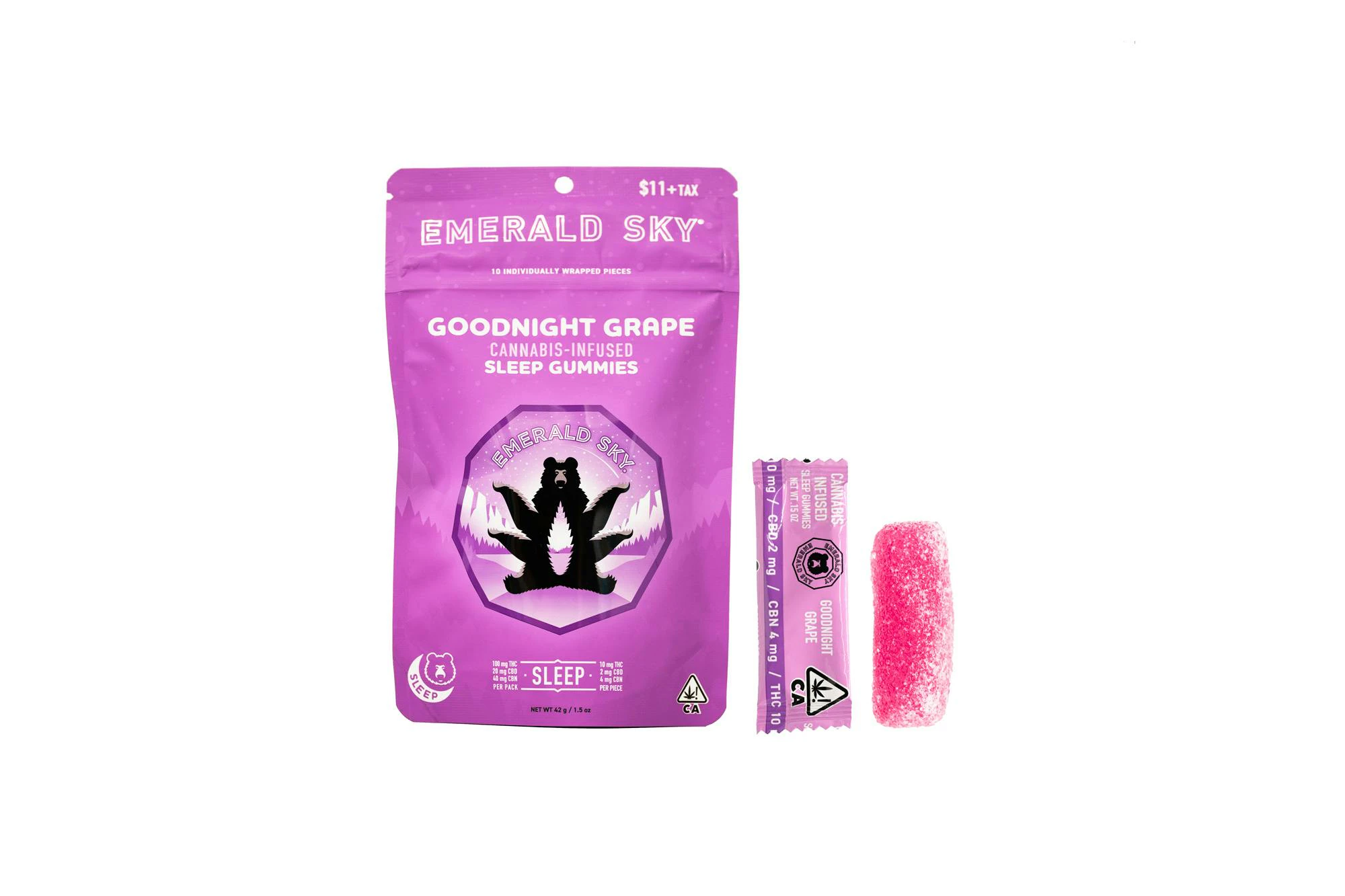 Emerald Sky - EMERALD SKY | GOODNIGHT GRAPE 5:2:1 THC/CBN/CBD - 10PK | EDIBLE Main Image