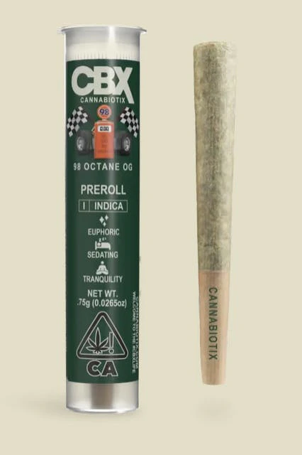 CBX: Cannabiotix - CBX - 98' Octane OG - Preroll - (I) .75g Main Image