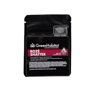 GREEN HABITAT - Green Habitat Roze 1g Shatter 
