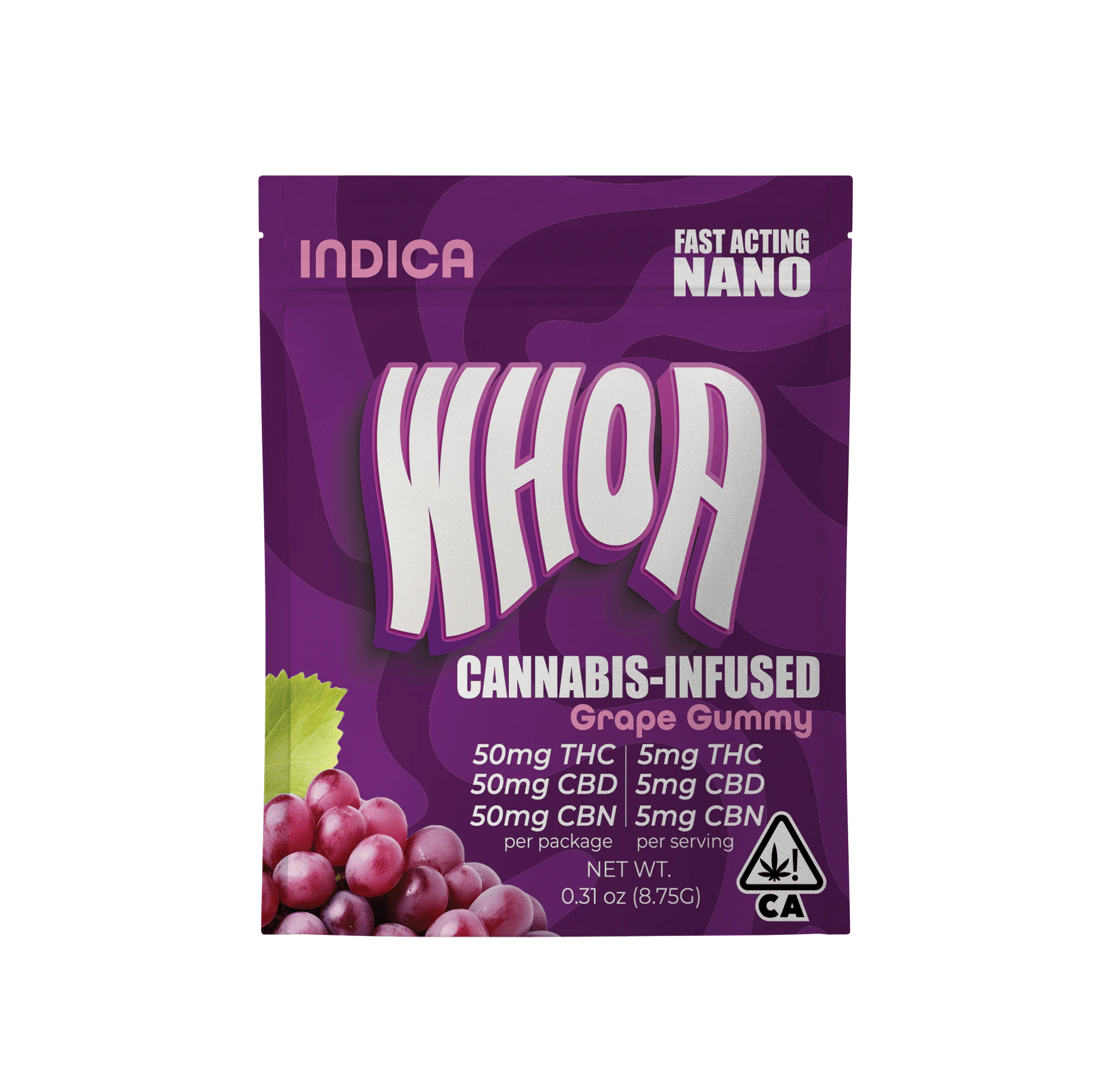 Whoa - WHOA Grape CBN CBD THC Gummy - Bite, Relax (1:1:1 50mg:50mg:50mg) Main Image