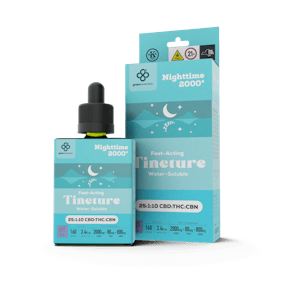 Green Revolution - Nighttime 2000 - 25:1:10 CBD:THC:CBN Water-Soluble Tincture