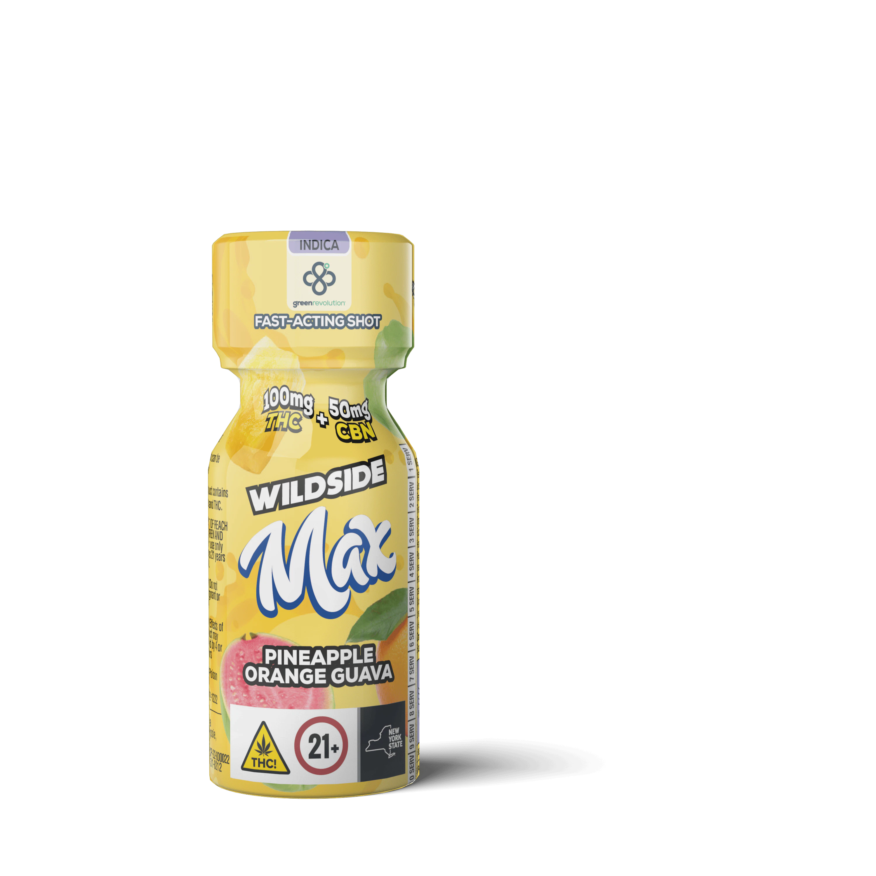 Green Revolution - Pineapple Orange Guava 2:1 Wildside Max - 100MG THC:CBN Sleep Shot Main Image