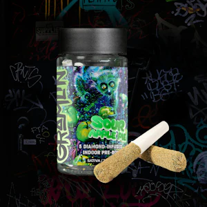 Gramlin | Sour Apple | Infused Pre-Roll 5pk | 3.5g