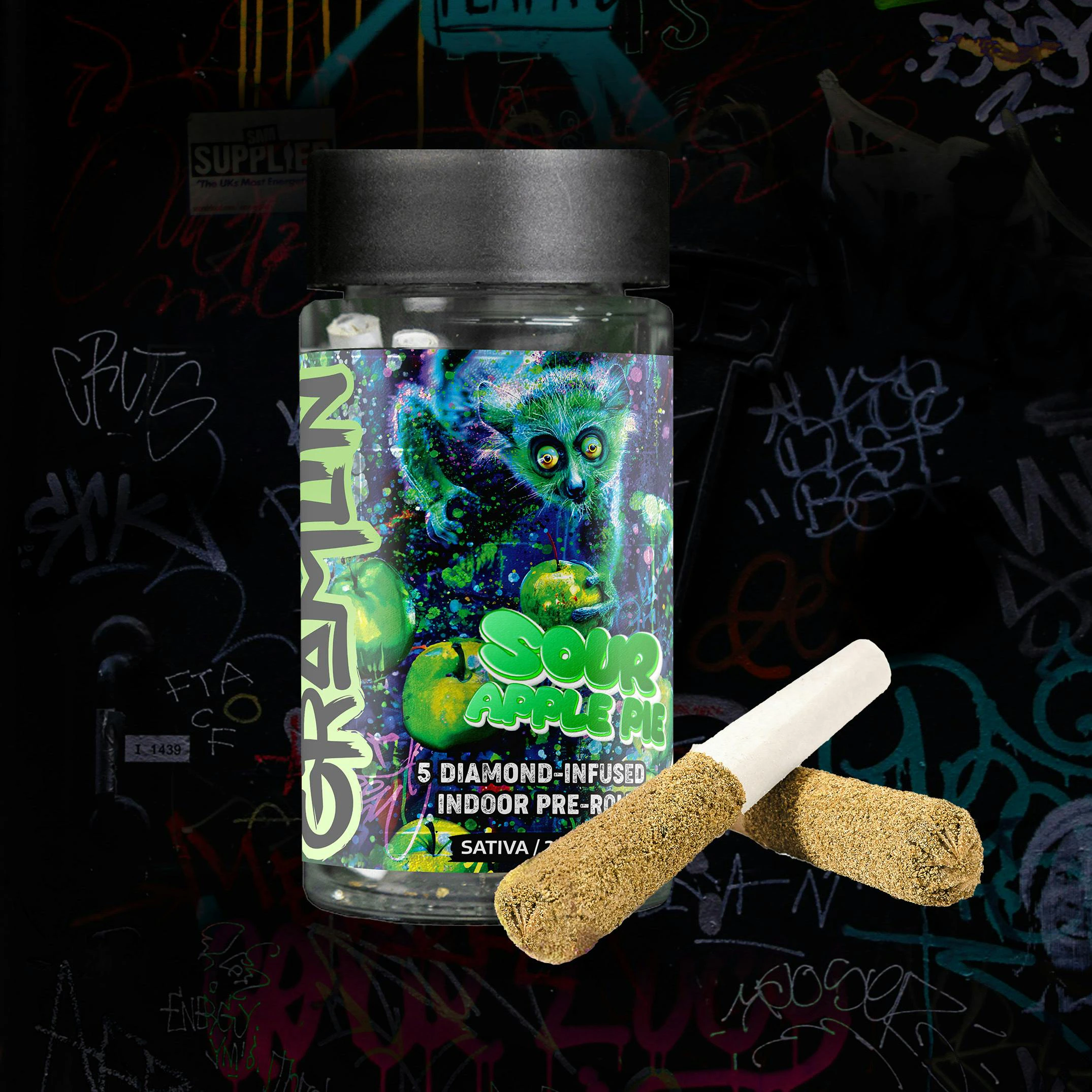 Gramlin - GRAMLIN Sour Apple Pie 1g Infused Preroll Main Image
