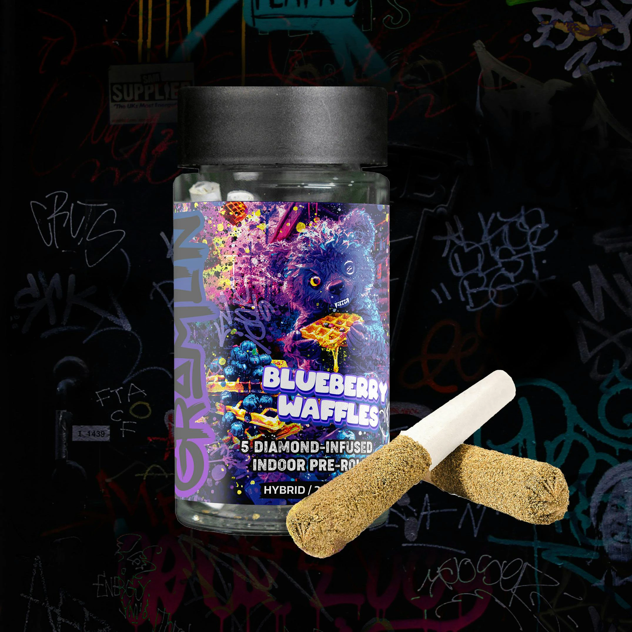 Gramlin - GRAMLIN Blueberry Waffles 3.5g Infused Preroll 5pk Main Image