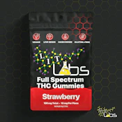 Lit Labs | 10pk Full Spectrum Gummies | Strawberry | 100mg