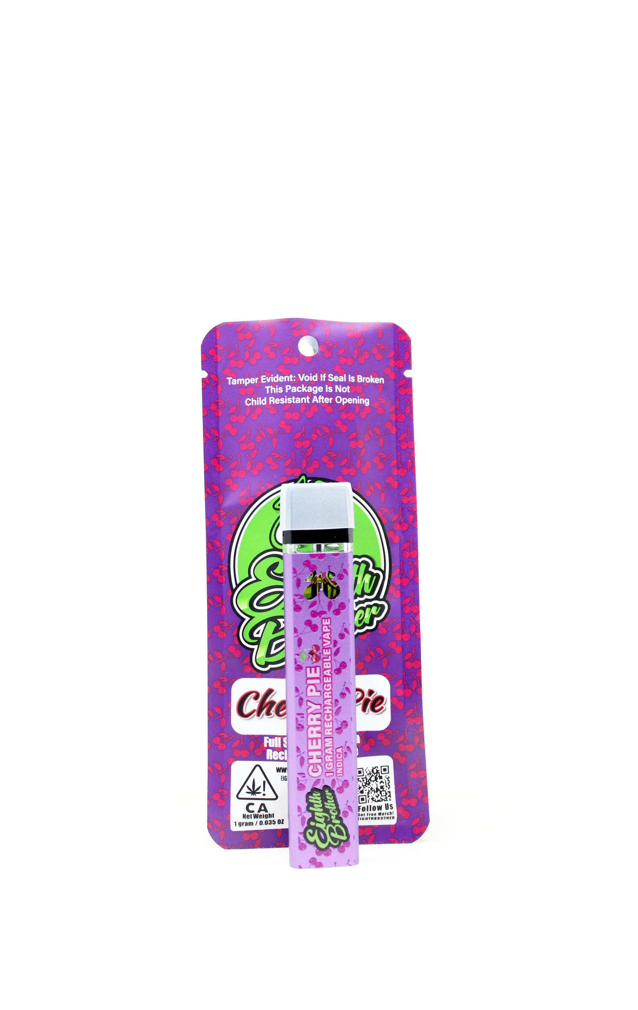 Eighth Brother - 1g Eighth Brother All-In-One Vape - Cherry Pie 86-94% Main Image