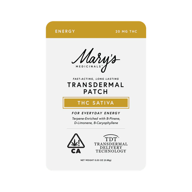 Mary's Medicinals™ - MARY'S MEDICINAL - SATIVA PATCH 20MG THC Main Image