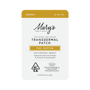Mary's Medicinals™ - [Mary's Medicinals] Patch - 20mg - Energy - THC