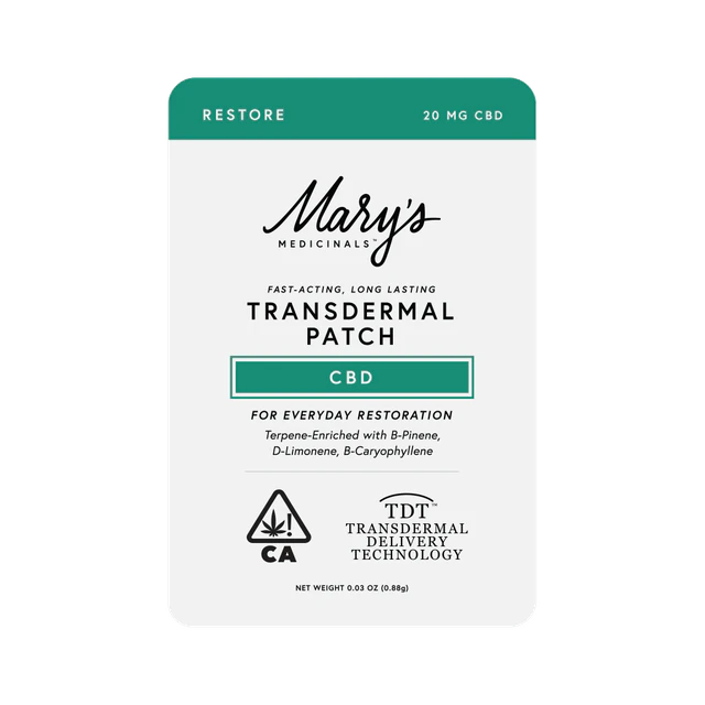 Mary's Medicinals™ - Restore CBD Transdermal Patch Main Image