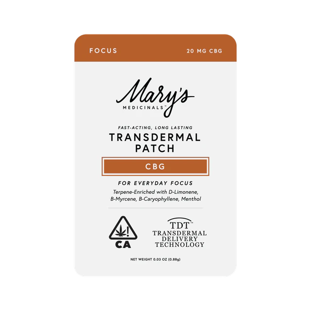 Mary's Medicinals™ - Transdermal Focus CBG Patch Main Image
