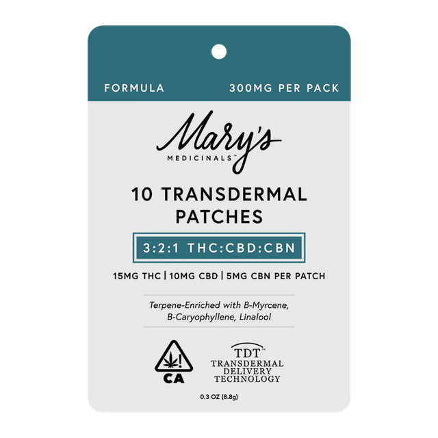 Mary's Medicinals™ - Marys Medicinals -Transdermal Patches-Formula-1ct-(15mgTHC:10mgCBD:5mgCBN) Main Image
