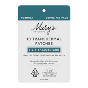 Marys - Formula 3:2:1 THC:CBD:CBN - Transdermal Patch - 15mg