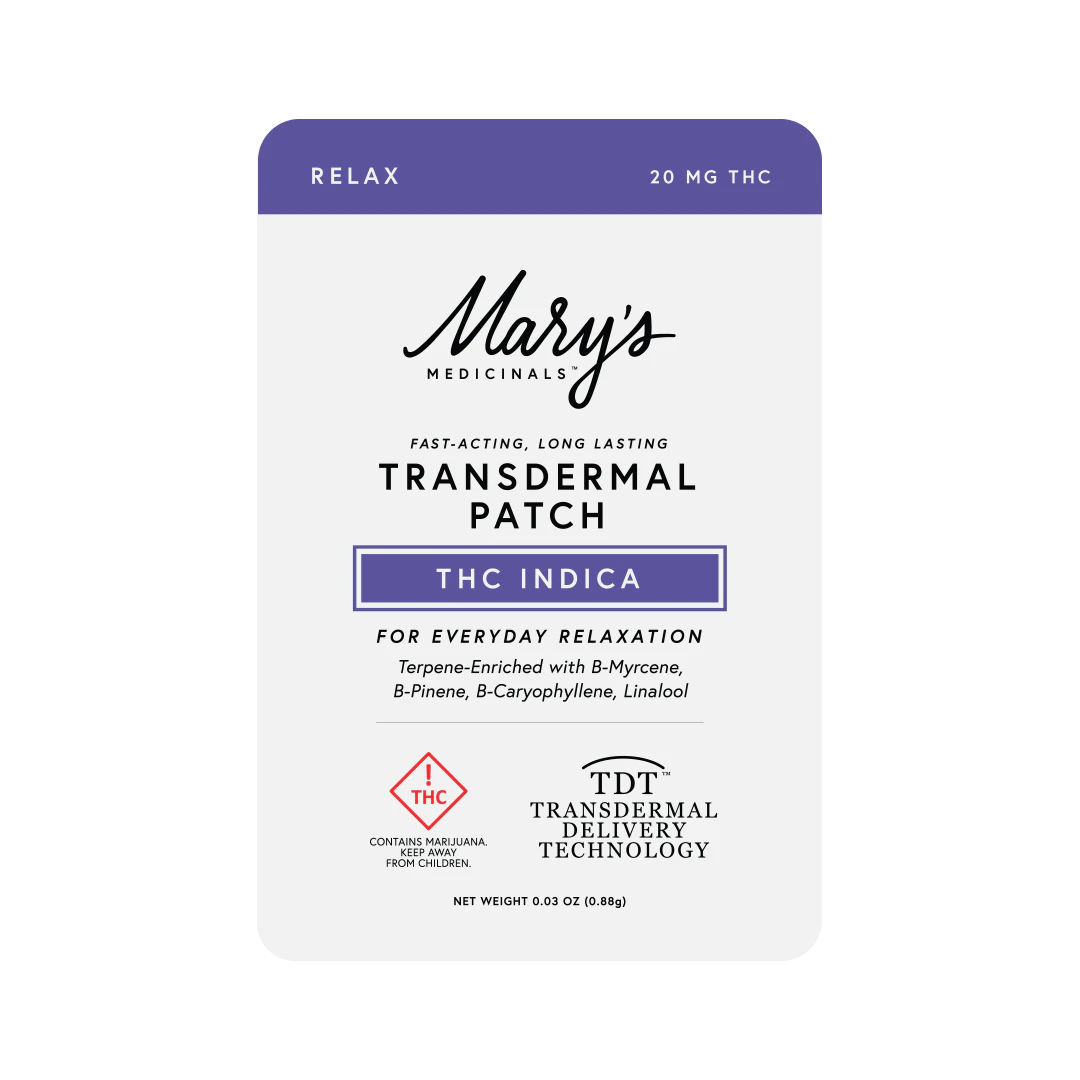 Mary's Medicinals™ - Mary's Medicinals Indica THC Transdermal Patch 20mg Main Image