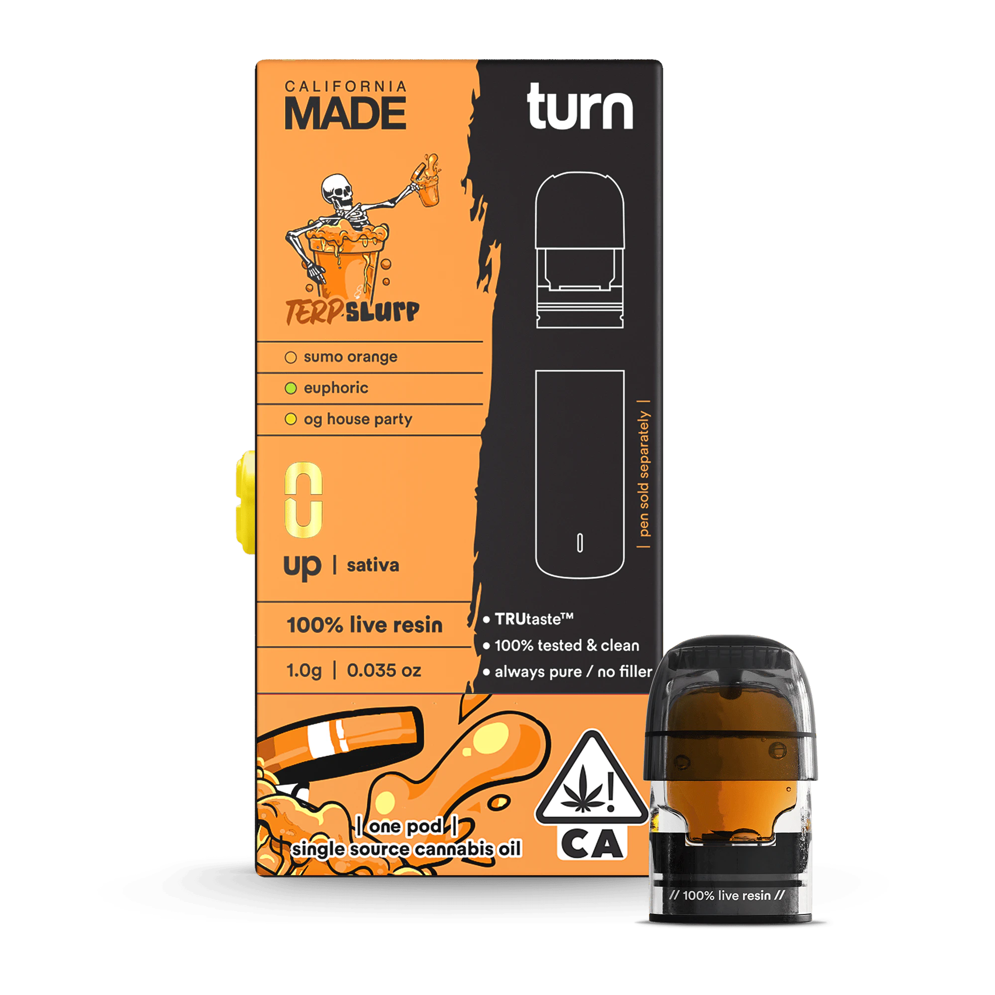 TURN- BOTANICA BLENDS - TERP SLURP LIVE RESIN VAPE PEN - TURN - 1g Main Image