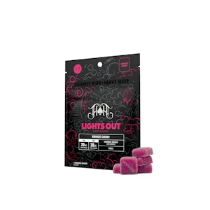 Heavy Hitters - Heavy Hitters - Lights Out Midnight Cherry - Gummies - THC:CBN 20:20 100MG